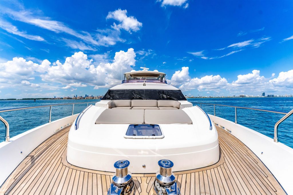 85 Princess Praying For Overtime Luxury Miami Yacht Charter Day Rental South Beach YachtLuxe