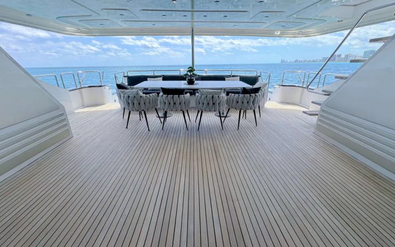 112 Custom Privilege Luxury Term Yacht Charter Weekly Bahamas Nassau Exumas Sunny Isles Multiday