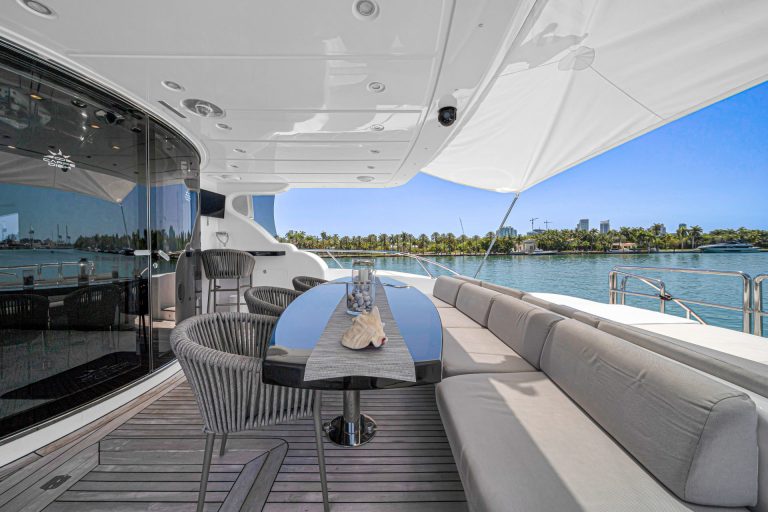 105' Leopard Carpe Diem Miami Luxury Yacht Charter jetski slide