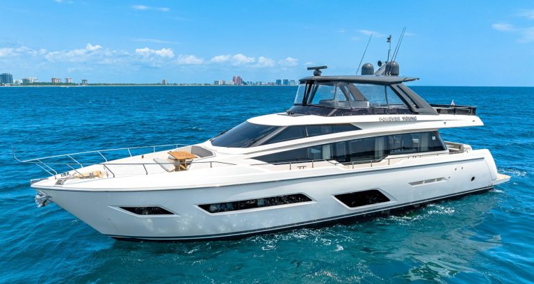 2019 78' Ferretti 780 Forever Young Fort Lauderdale Yacht Charter Luxury Rental YachtLuxe