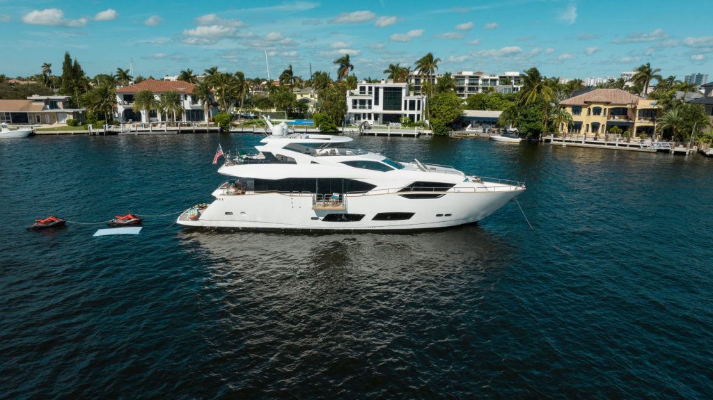 95 Sunseeker Mirracle Luxury Yacht Charter Fort Lauderdale Las Olas Bahia Mar Rental FTL YachtLuxe Bahamas Nassau Bimini 