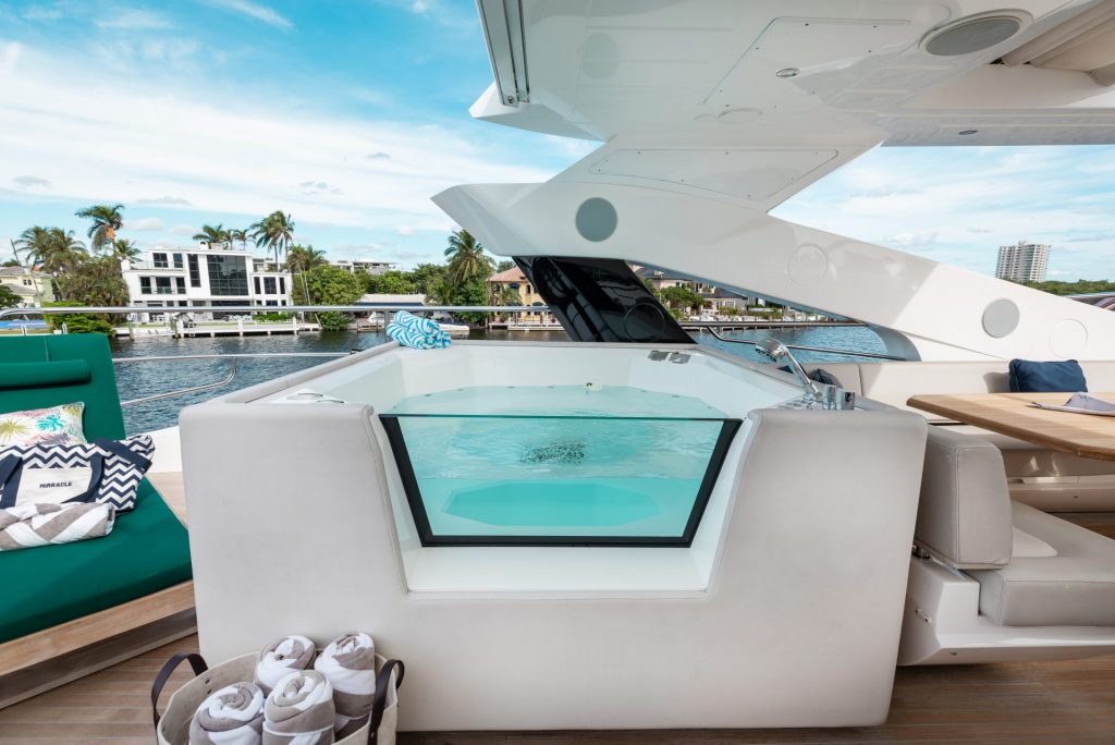 95 Sunseeker Mirracle Luxury Yacht Charter Fort Lauderdale Las Olas Bahia Mar Rental FTL YachtLuxe Bahamas Nassau Bimini 