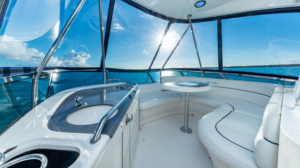 55' Sea Ray Nassau Day Charter Yacht Term Charter Paradise Island Pig Beach Rental The Bahamas YachtLuxe