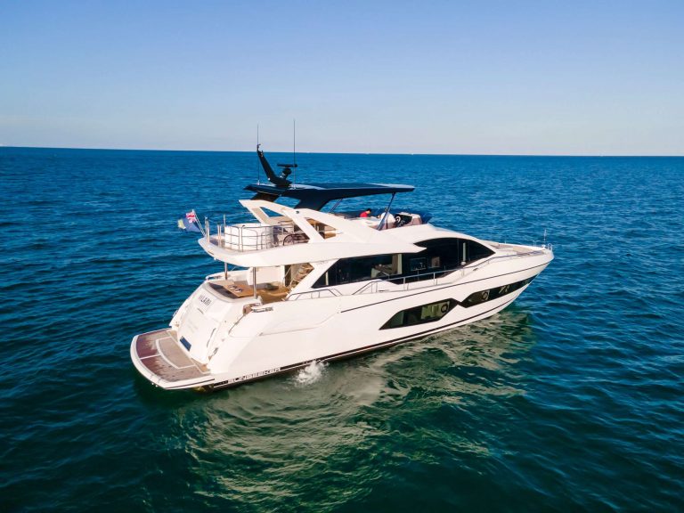 76 Sunseeker MILAMO Nassau Yacht Rental Term Charter Paradise Island Pig Beach Luxury YachtLuxe