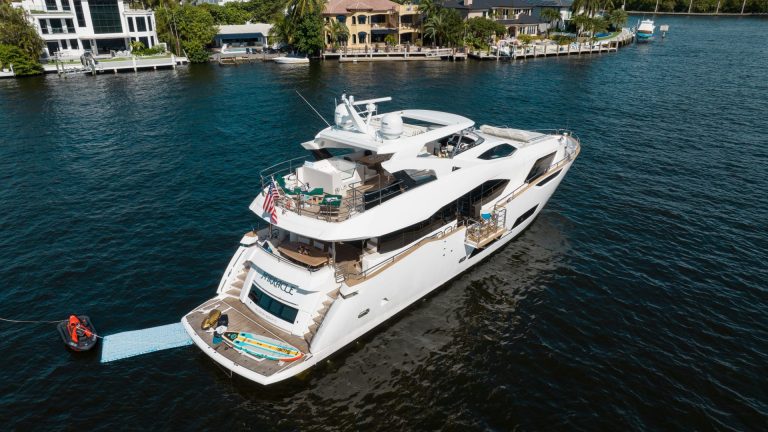 95 Sunseeker Mirracle Luxury Yacht Charter Fort Lauderdale Las Olas Bahia Mar Rental FTL YachtLuxe Bahamas Nassau Bimini