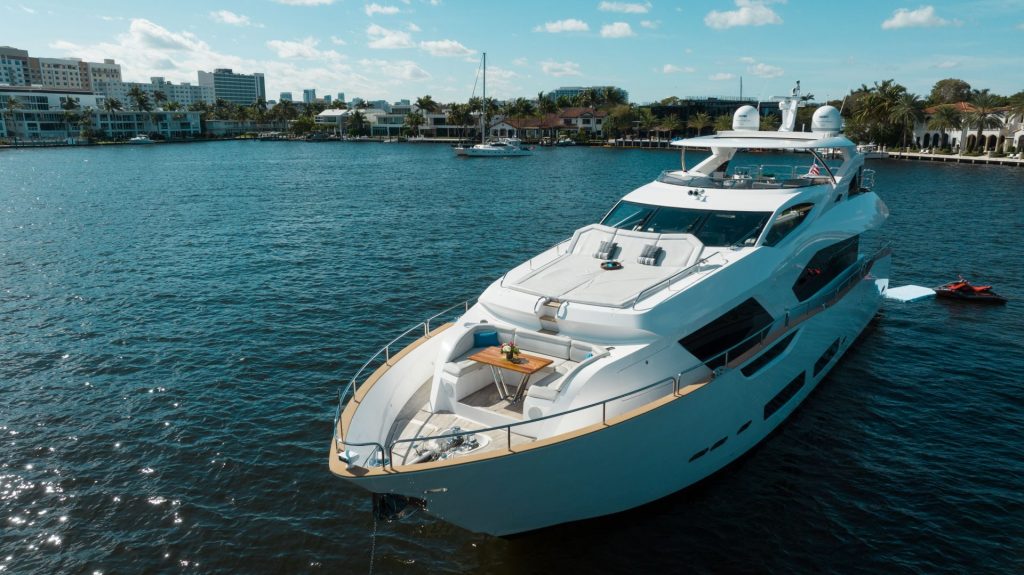 95 Sunseeker Mirracle Luxury Yacht Charter Fort Lauderdale Las Olas Bahia Mar Rental FTL YachtLuxe Bahamas Nassau Bimini 