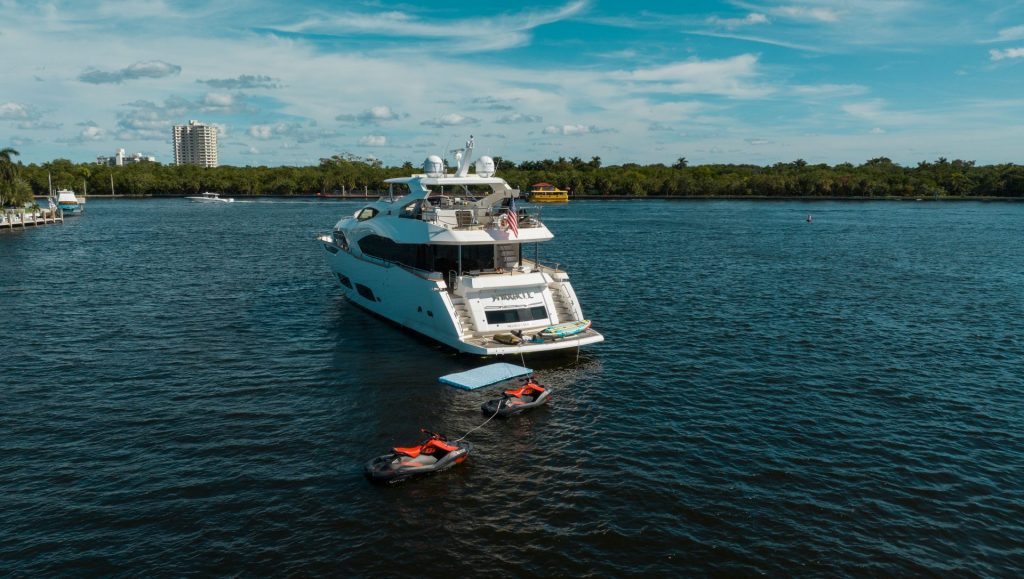 95 Sunseeker Mirracle Luxury Yacht Charter Fort Lauderdale Las Olas Bahia Mar Rental FTL YachtLuxe Bahamas Nassau Bimini 