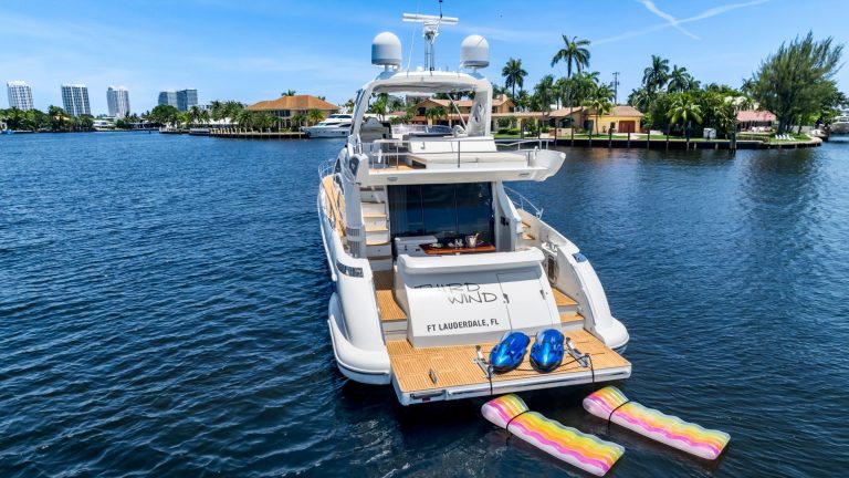 64 Azimut Third Wind Fort Lauderdale Yacht Charter Luxury Rental Las Olas Bahia Mar