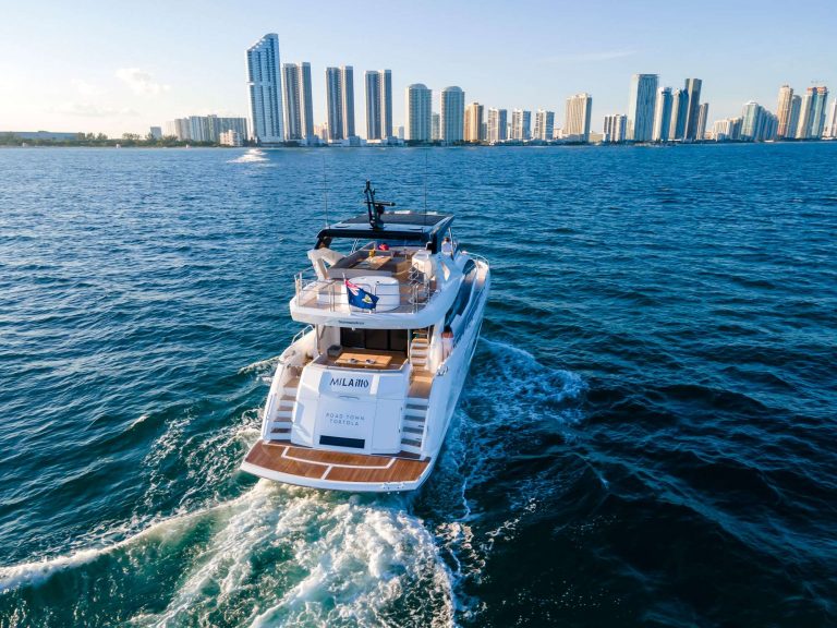 76 Sunseeker MILAMO Nassau Yacht Rental Term Charter Paradise Island Pig Beach Luxury YachtLuxe