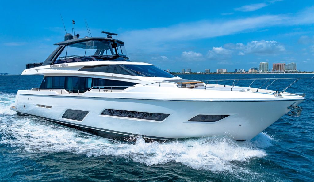 2019 78' Ferretti 780 Forever Young Fort Lauderdale Yacht Charter Luxury Rental YachtLuxe