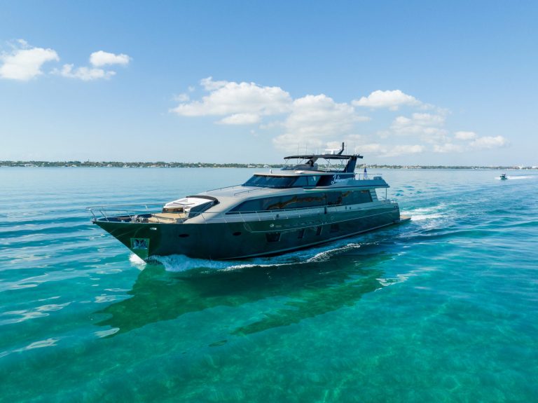 110' Crescent JULIANNE Nassa Bay Street Paradise Island Yacht Charter Rental Pig Beach Staniel The Bahamas YachtLuxe Yacht Rental