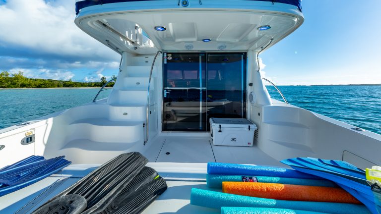 55' Sea Ray Nassau Day Charter Yacht Term Charter Paradise Island Pig Beach Rental The Bahamas YachtLuxe