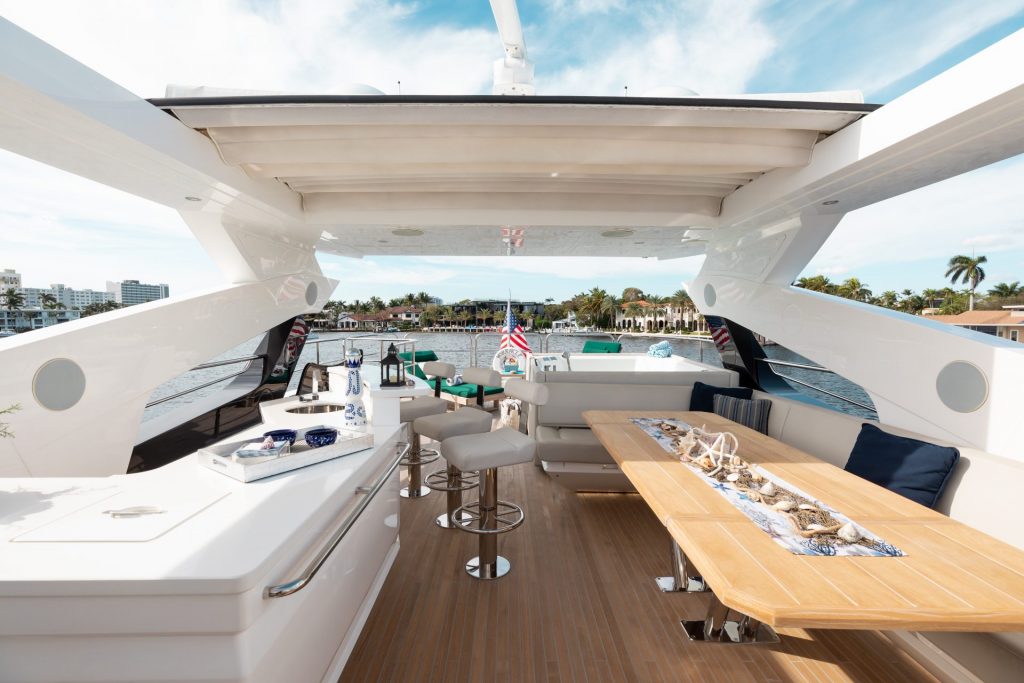 95 Sunseeker Mirracle Luxury Yacht Charter Fort Lauderdale Las Olas Bahia Mar Rental FTL YachtLuxe Bahamas Nassau Bimini 