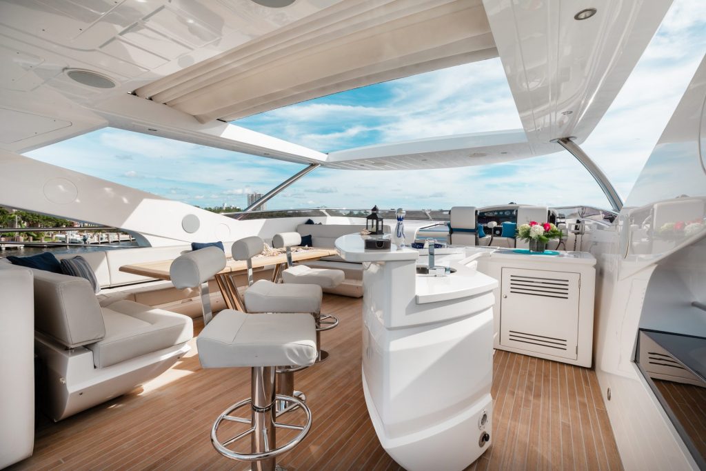 95 Sunseeker Mirracle Luxury Yacht Charter Fort Lauderdale Las Olas Bahia Mar Rental FTL YachtLuxe Bahamas Nassau Bimini 