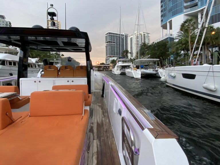 42 Fjord EPIC Fort Lauderdale Miami Yacht Rental Boat Charter Bahia Mar Las Olas YachtLuxe