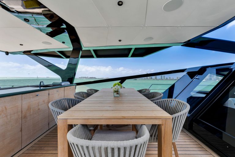 14_85′ WALLY ‘MATZU 2’ Miami Luxury Modern Yacht Rental Charter