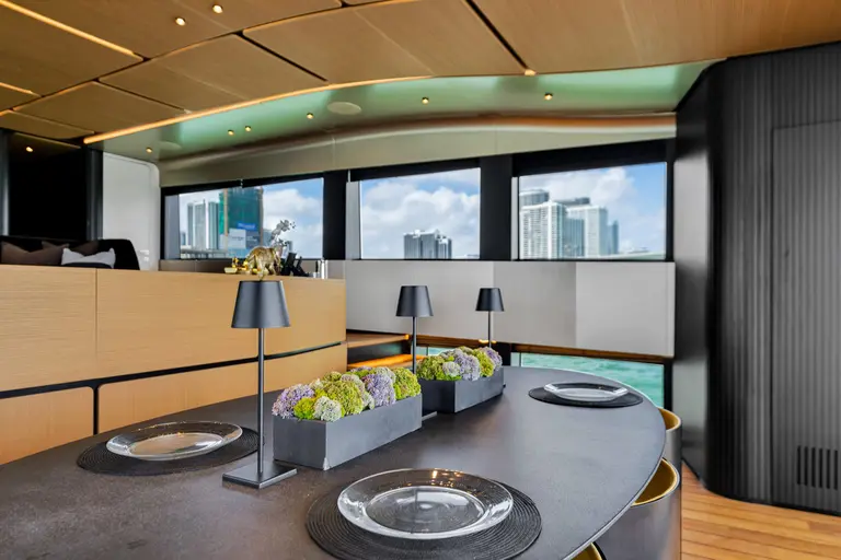 15_85′ WALLY ‘MATZU 2’ Miami Luxury Modern Yacht Rental Charter