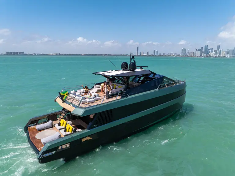 2 85′ WALLY ‘MATZU 2’ Miami Luxury Modern Yacht Rental Charter