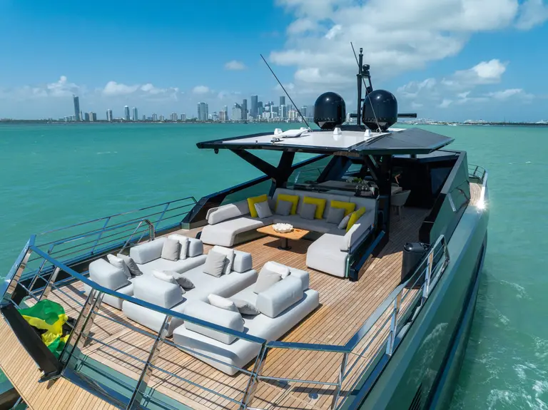 5_85′ WALLY ‘MATZU 2’ Miami Luxury Modern Yacht Rental Charter