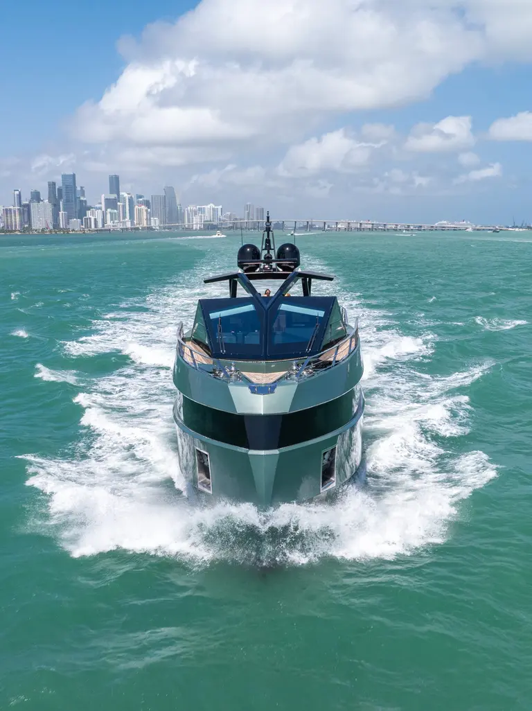 6_85′ WALLY ‘MATZU 2’ Miami Luxury Modern Yacht Rental Charter