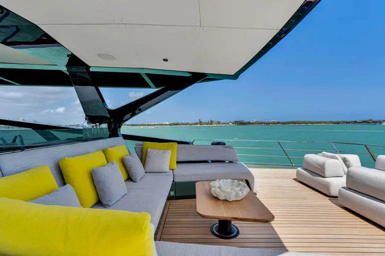 9_85′ WALLY ‘MATZU 2’ Miami Luxury Modern Yacht Rental Charter