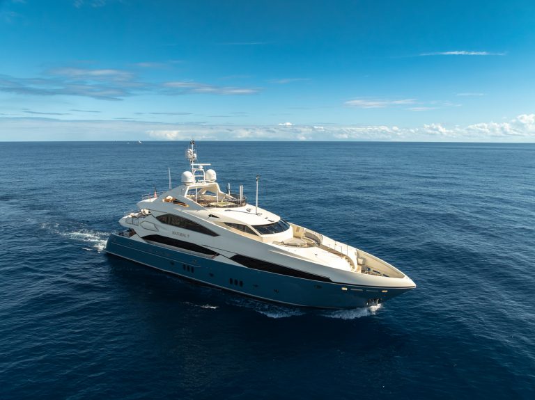 130' Sunseeker NATURAL 9' Miami Luxury Modern Yacht Rental Charter