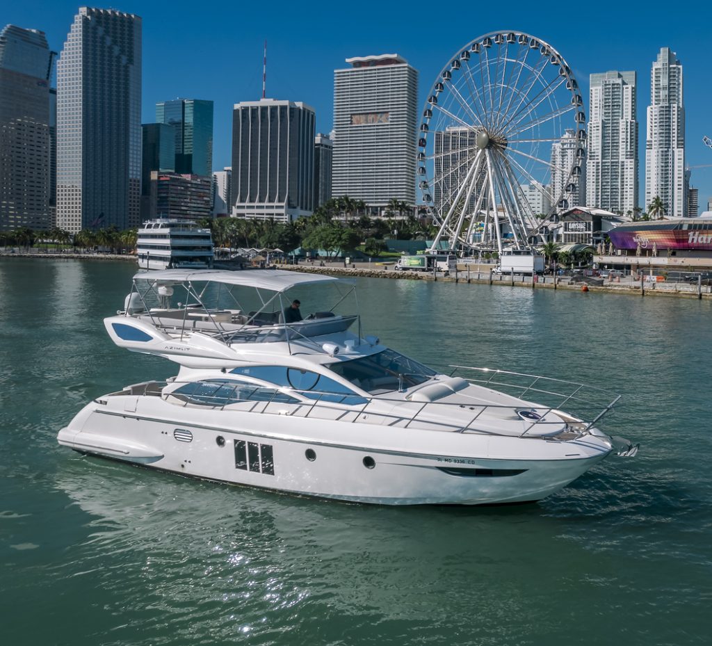 50' Azimut' Miami Luxury Modern Yacht Rental Charter