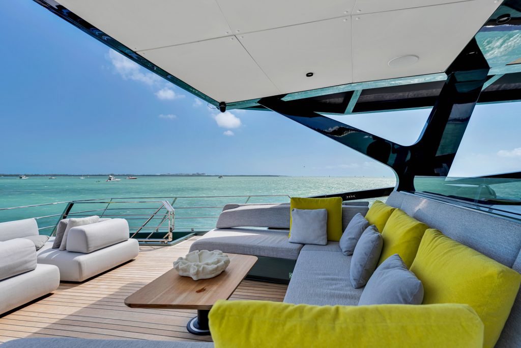 85' WALLY 'MATZU 2' Miami Luxury Modern Yacht Rental Charter