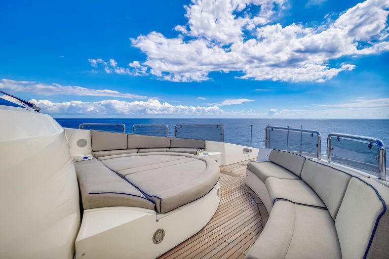 130' Sunseeker NATURAL 9' Miami Luxury Modern Yacht Rental Charter