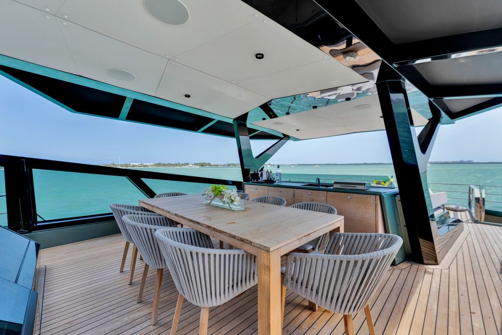 85' WALLY 'MATZU 2' Miami Luxury Modern Yacht Rental Charter