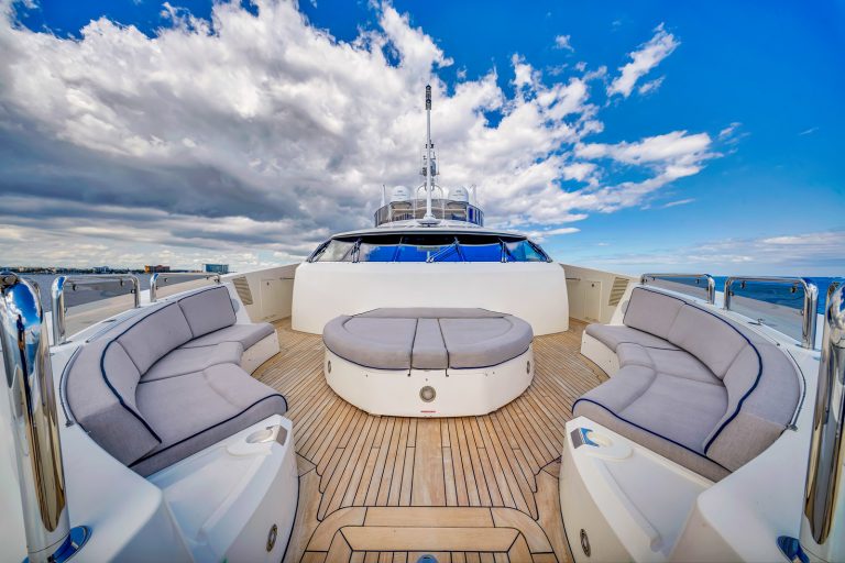 130' Sunseeker NATURAL 9' Miami Luxury Modern Yacht Rental Charter
