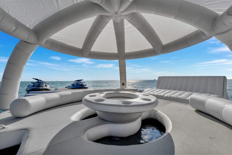 166' Trinity SWEET CAROLINE Miami Luxury Modern Yacht Rental Charter