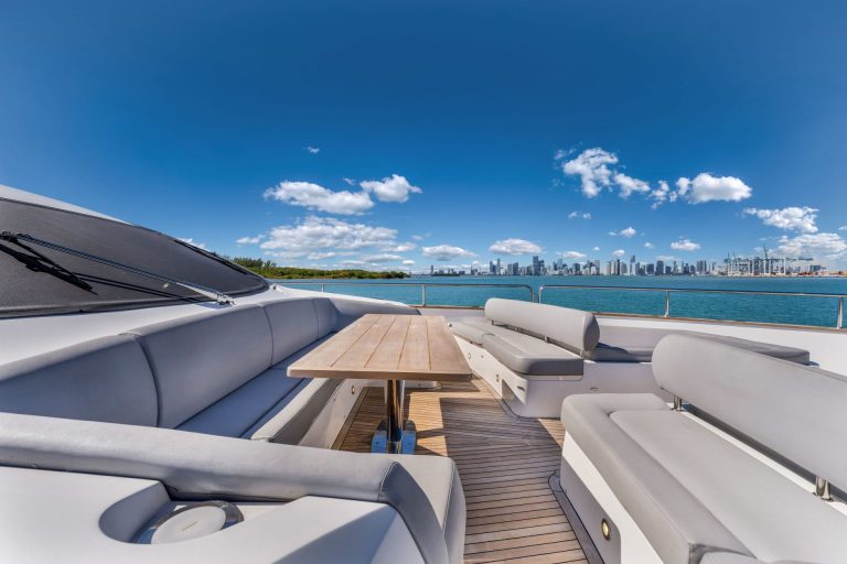 92' Sunseeker RMM JOB Miami Luxury Modern Yacht Rental Charter