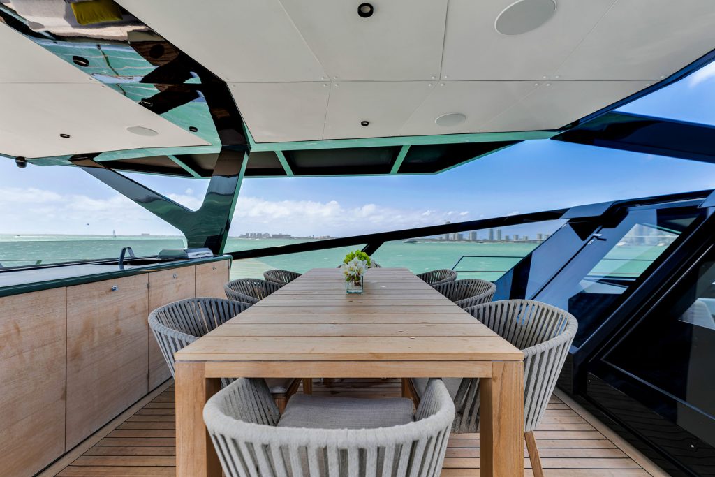 85' WALLY 'MATZU 2' Miami Luxury Modern Yacht Rental Charter