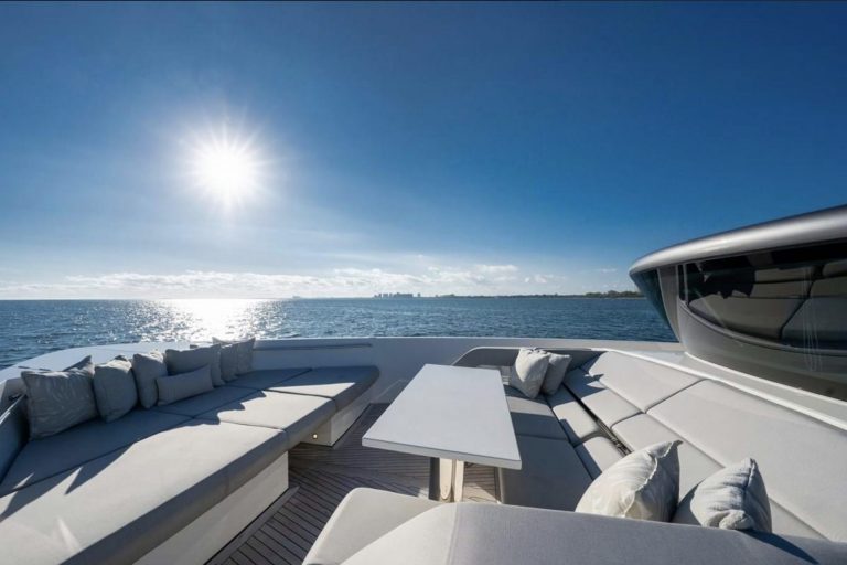 76' Sanlorenzo Vasiliki Miami Yacht Rental Charter Yacht New Modern Design Yacht Rental
