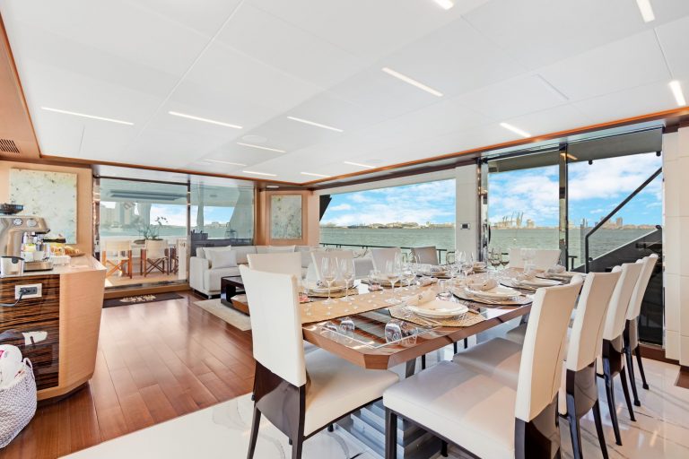 90' Ocean Alexander MAKE BIG HAPPEN Miami Luxury Modern Yacht Rental Charter