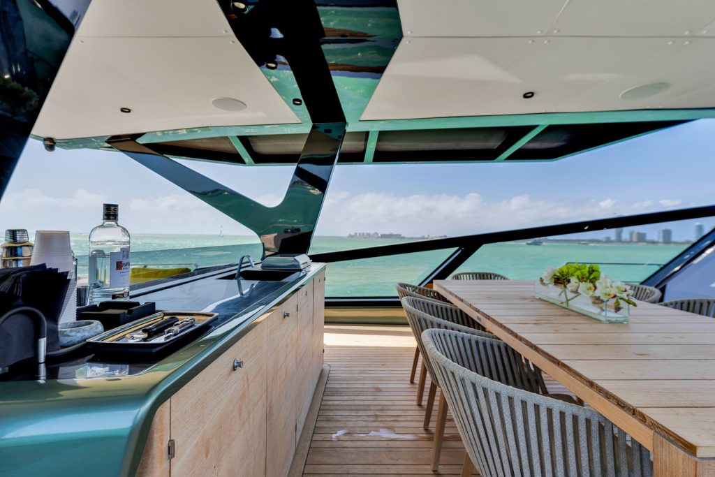 85' WALLY 'MATZU 2' Miami Luxury Modern Yacht Rental Charter