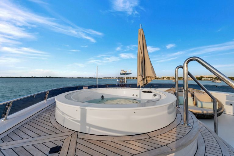166' Trinity SWEET CAROLINE Miami Luxury Modern Yacht Rental Charter