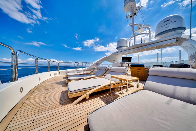 130' Sunseeker NATURAL 9' Miami Luxury Modern Yacht Rental Charter