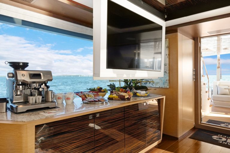 90' Ocean Alexander MAKE BIG HAPPEN Miami Luxury Modern Yacht Rental Charter