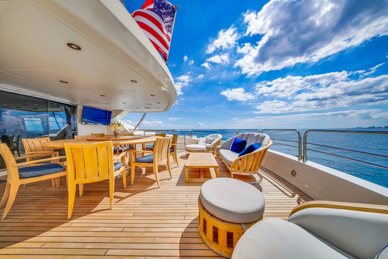 130' Sunseeker NATURAL 9' Miami Luxury Modern Yacht Rental Charter