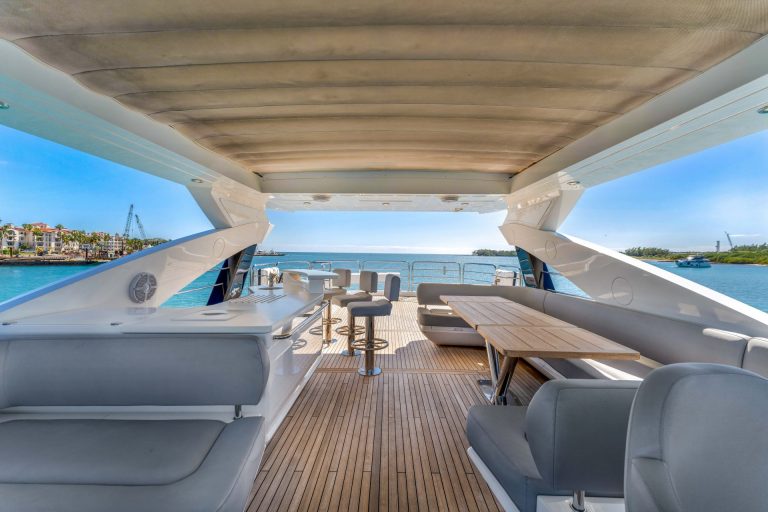 92' Sunseeker RMM JOB Miami Luxury Modern Yacht Rental Charter