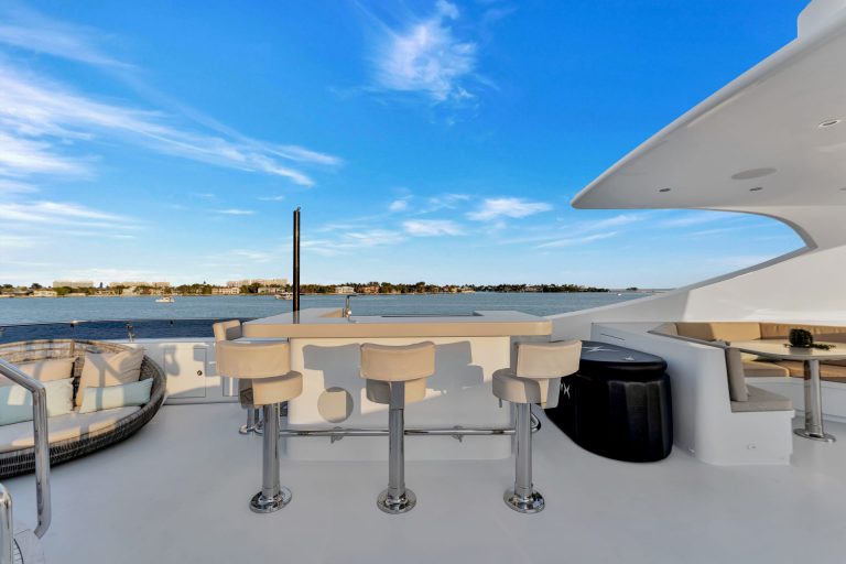 166' Trinity SWEET CAROLINE Miami Luxury Modern Yacht Rental Charter