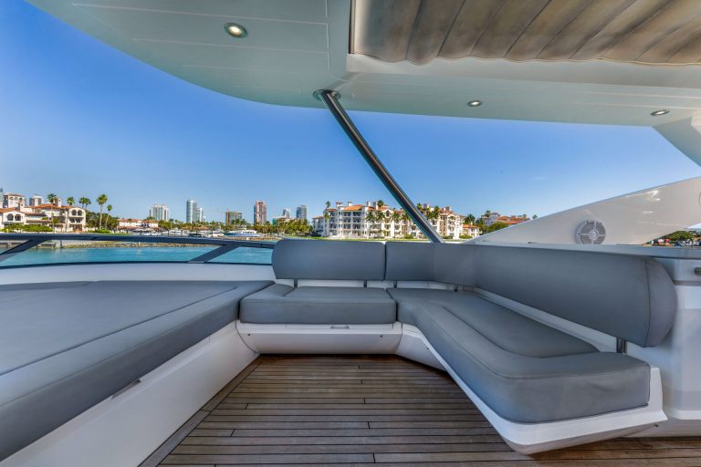 92' Sunseeker RMM JOB Miami Luxury Modern Yacht Rental Charter