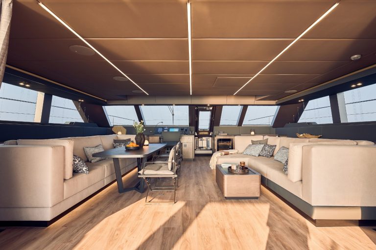 18 60’ Sunreef ‘ARCHIPELAGO III’ Miami Luxury Modern Yacht Rental Charter