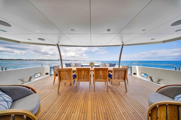 130' Sunseeker NATURAL 9' Miami Luxury Modern Yacht Rental Charter