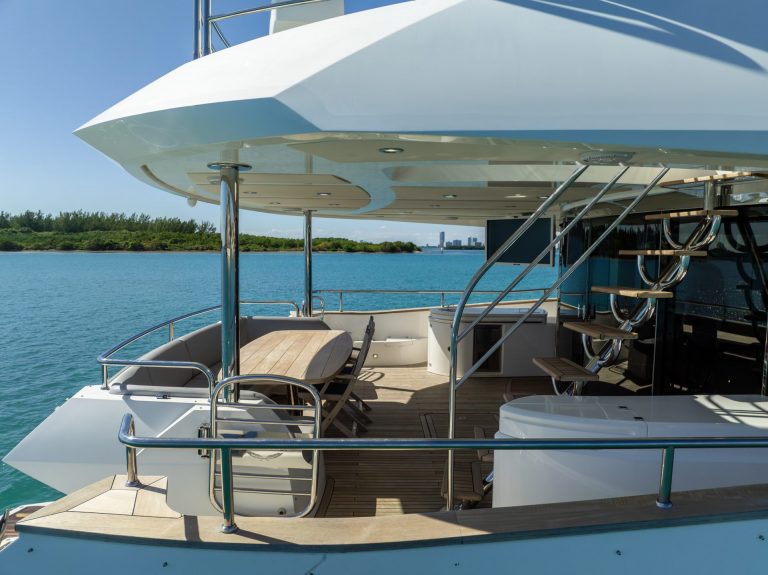 92' Sunseeker RMM JOB Miami Luxury Modern Yacht Rental Charter
