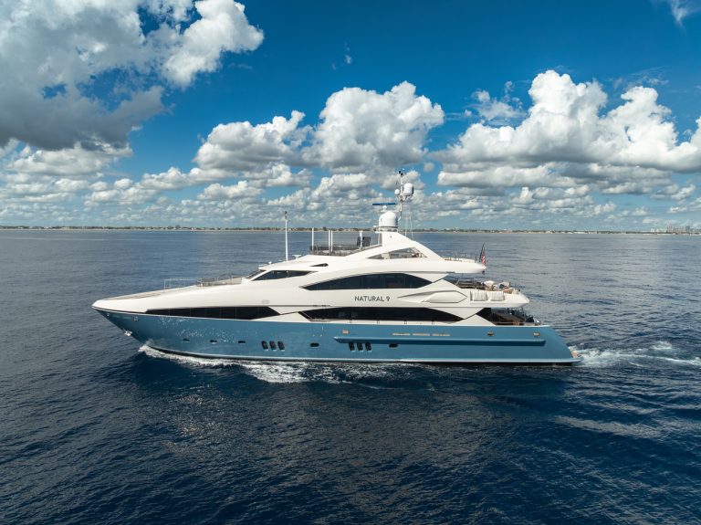 130' Sunseeker NATURAL 9' Miami Luxury Modern Yacht Rental Charter