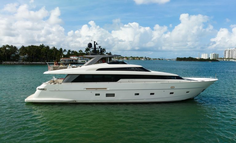 94' Sanlorenzo ASTONISH Miami Luxury Modern Yacht Rental Charter