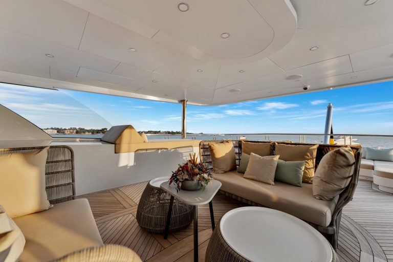 166' Trinity SWEET CAROLINE Miami Luxury Modern Yacht Rental Charter